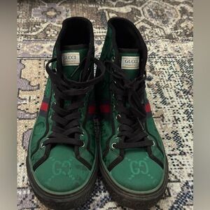 Gucci green high top men’s sneakers